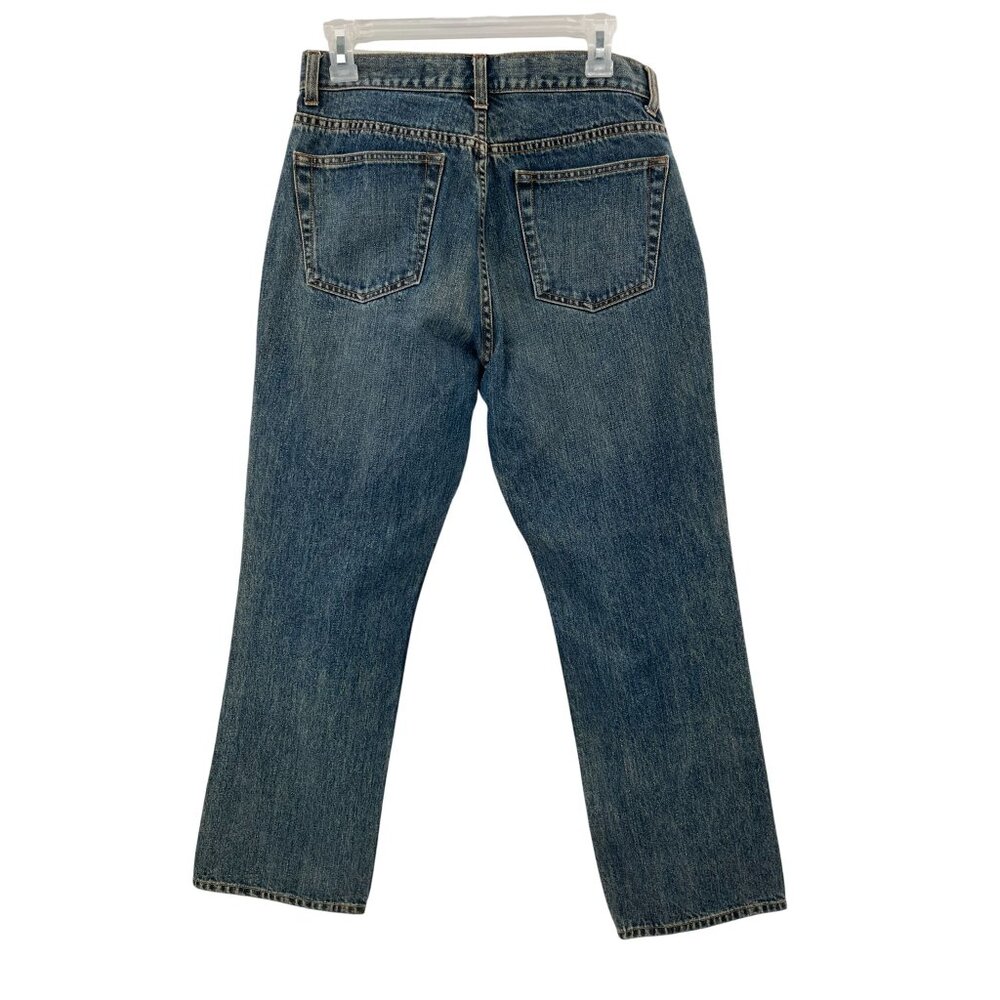 Gap Women's Bootcut Jeans 10A 100% Cotton Vintage 2002 Ankle Length Blue Denim - Picture 2 of 13